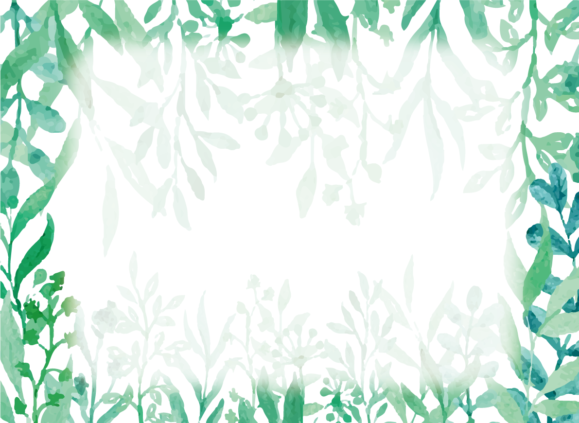 おしゃれなボタニカル風(植物)のフレーム枠イラスト無料 フリー86723に写真・文字を入れる