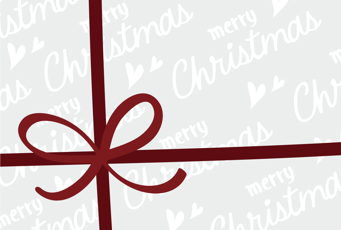 クリスマスプレゼント おしゃれなクリスマスイラスト無料 フリー86838に写真・文字を入れる