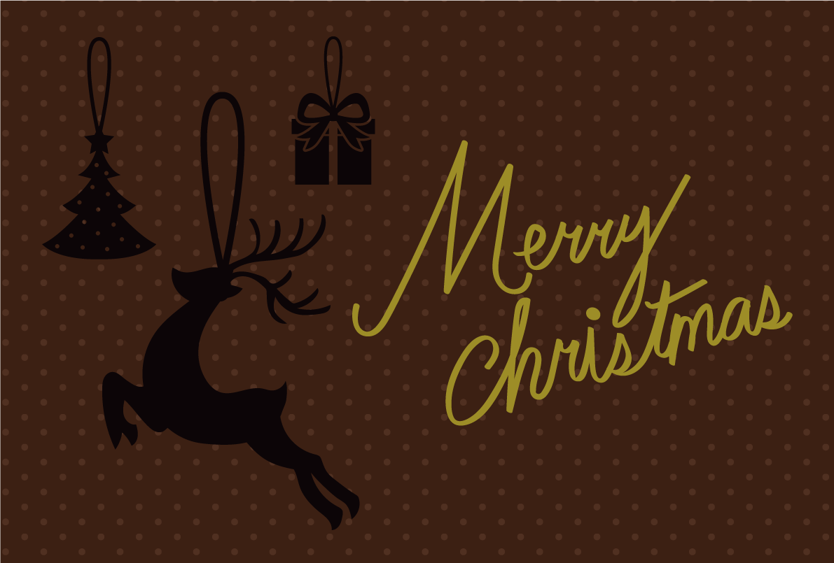 シンプルなクリスマスオーナメント おしゃれなクリスマスイラスト無料 フリー86844に写真・文字を入れる