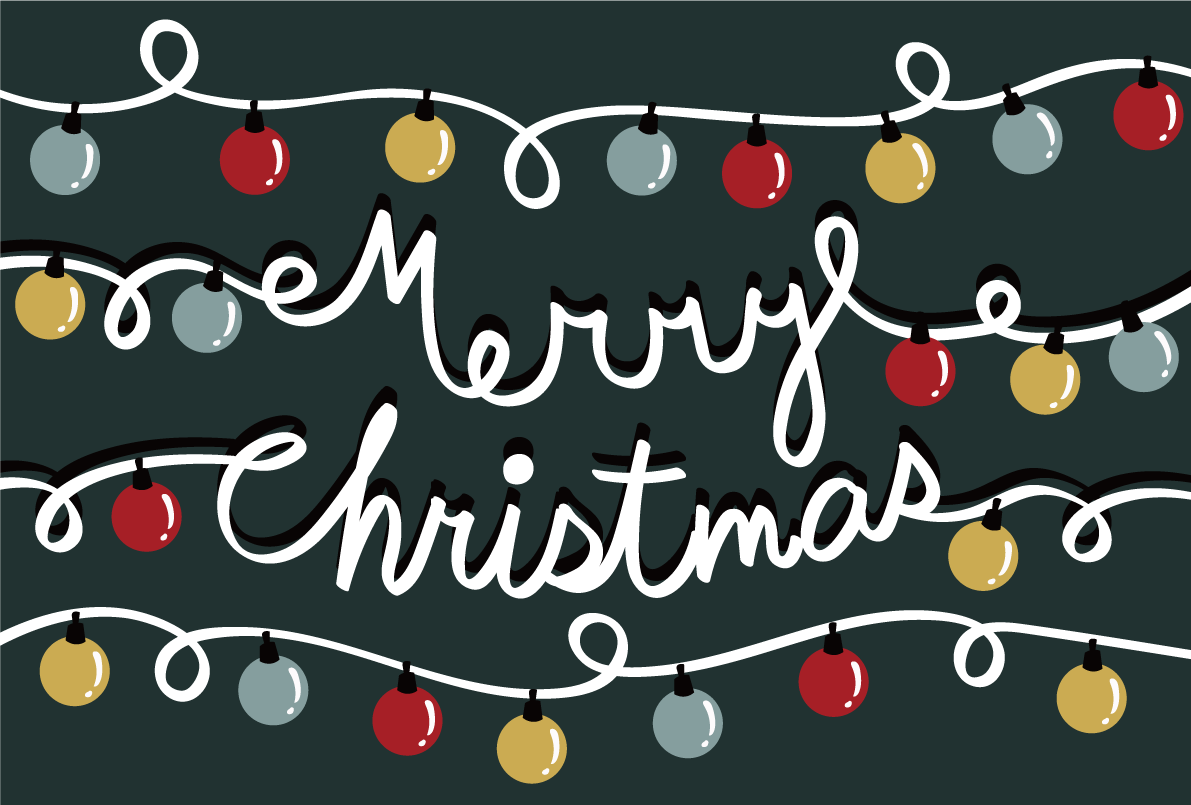 ポップなクリスマス電飾 おしゃれなクリスマスイラスト無料 フリー86861に写真・文字を入れる