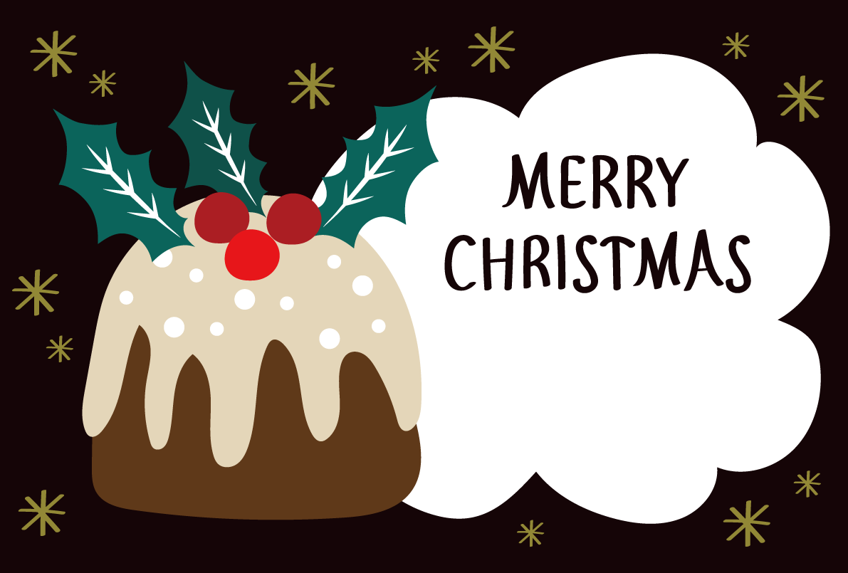 シュトーレン かわいいクリスマスイラスト無料 フリー86900に写真・文字を入れる