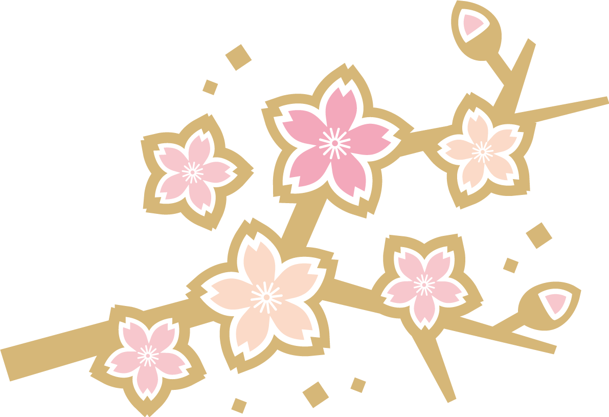 かわいい桜の枝イラスト無料 フリー87080に写真・文字を入れる