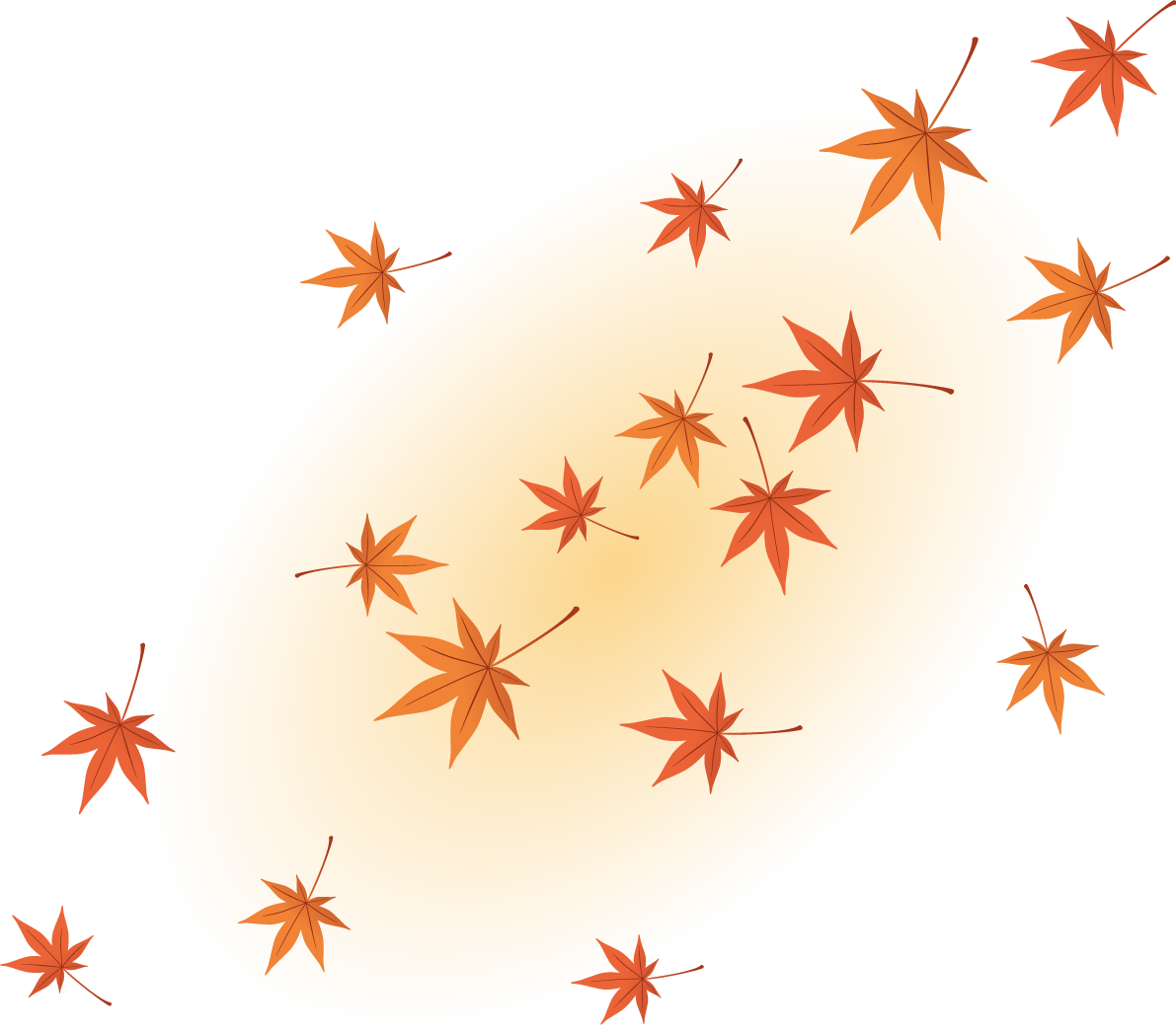 舞う(舞い散る)綺麗(美しい)な紅葉(もみじ)の葉っぱ 秋イラスト無料 フリー87322に写真・文字を入れる