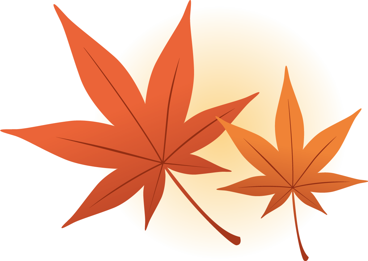 綺麗(美しい)な紅葉(もみじ)の葉っぱ 秋イラスト無料 フリー87326に写真・文字を入れる