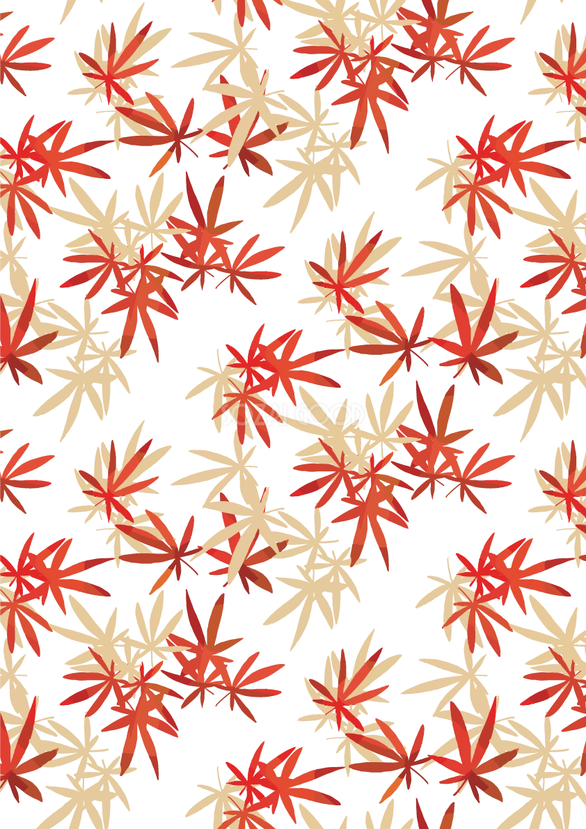 背景紅葉(もみじ) 落ち葉が舞う(舞い散る) 秋イラスト無料 フリー87446
