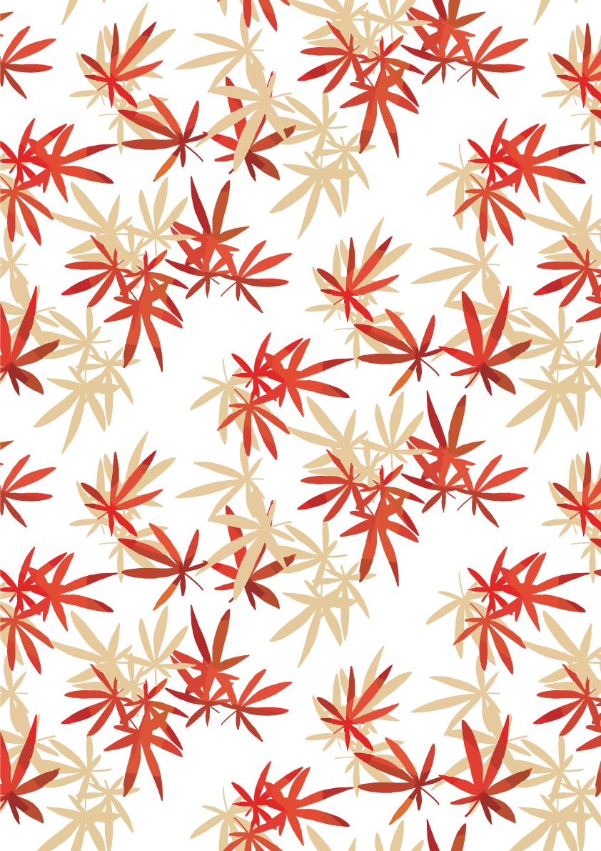 背景紅葉(もみじ) 落ち葉が舞う(舞い散る) 秋イラスト無料 フリー87446に写真・文字を入れる