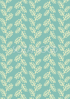 葉っぱヘリンボーンボタニカル風(植物)縦長方形 背景イラスト無料 フリー87493