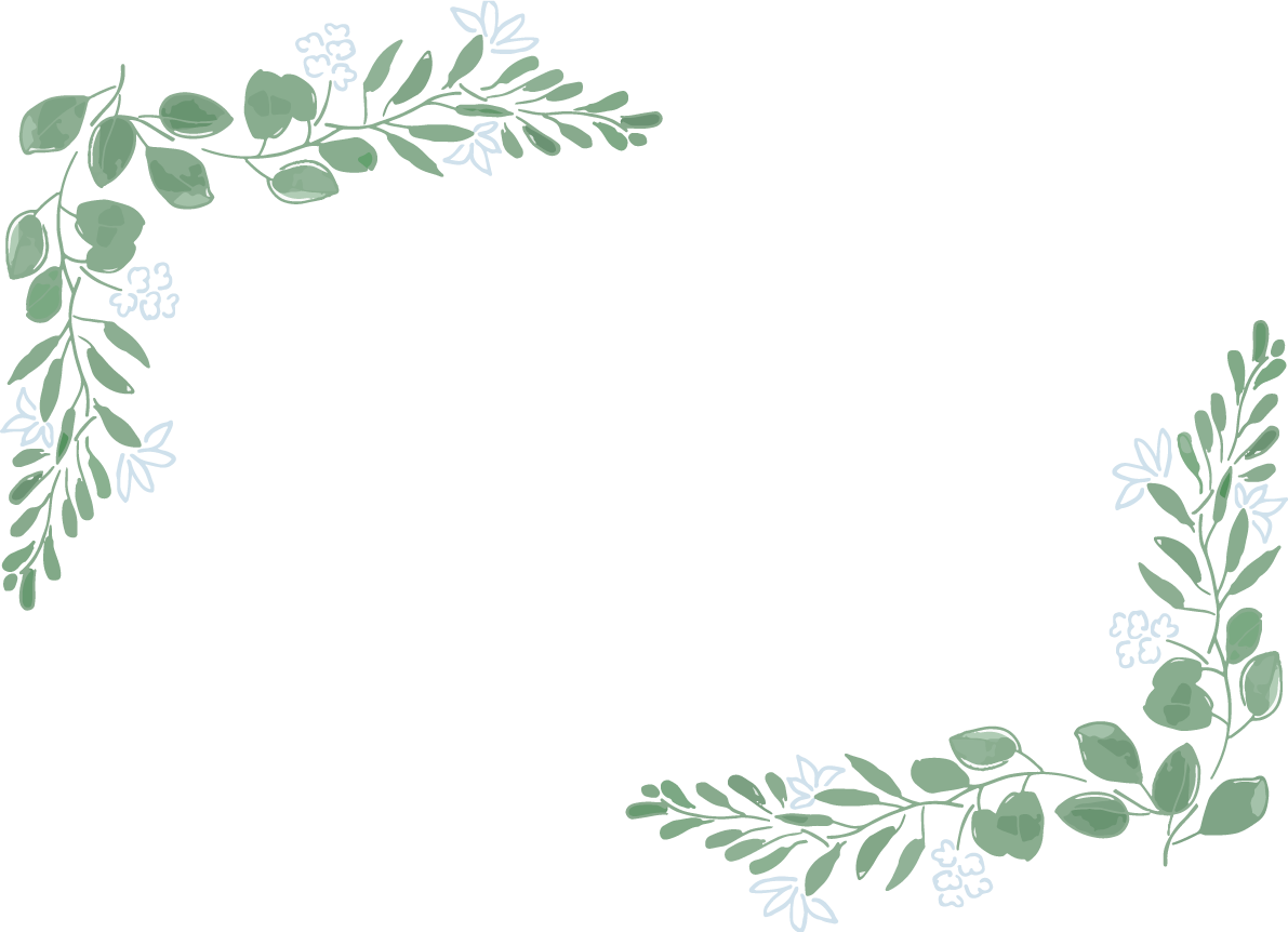 おしゃれ長方形 角 緑ボタニカル(植物)フレーム枠イラスト無料 フリー87737に写真・文字を入れる