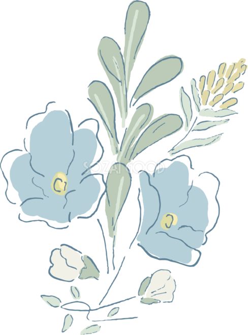 かわいい花のおしゃれボタニカル 植物 イラスト無料 フリー 素材good