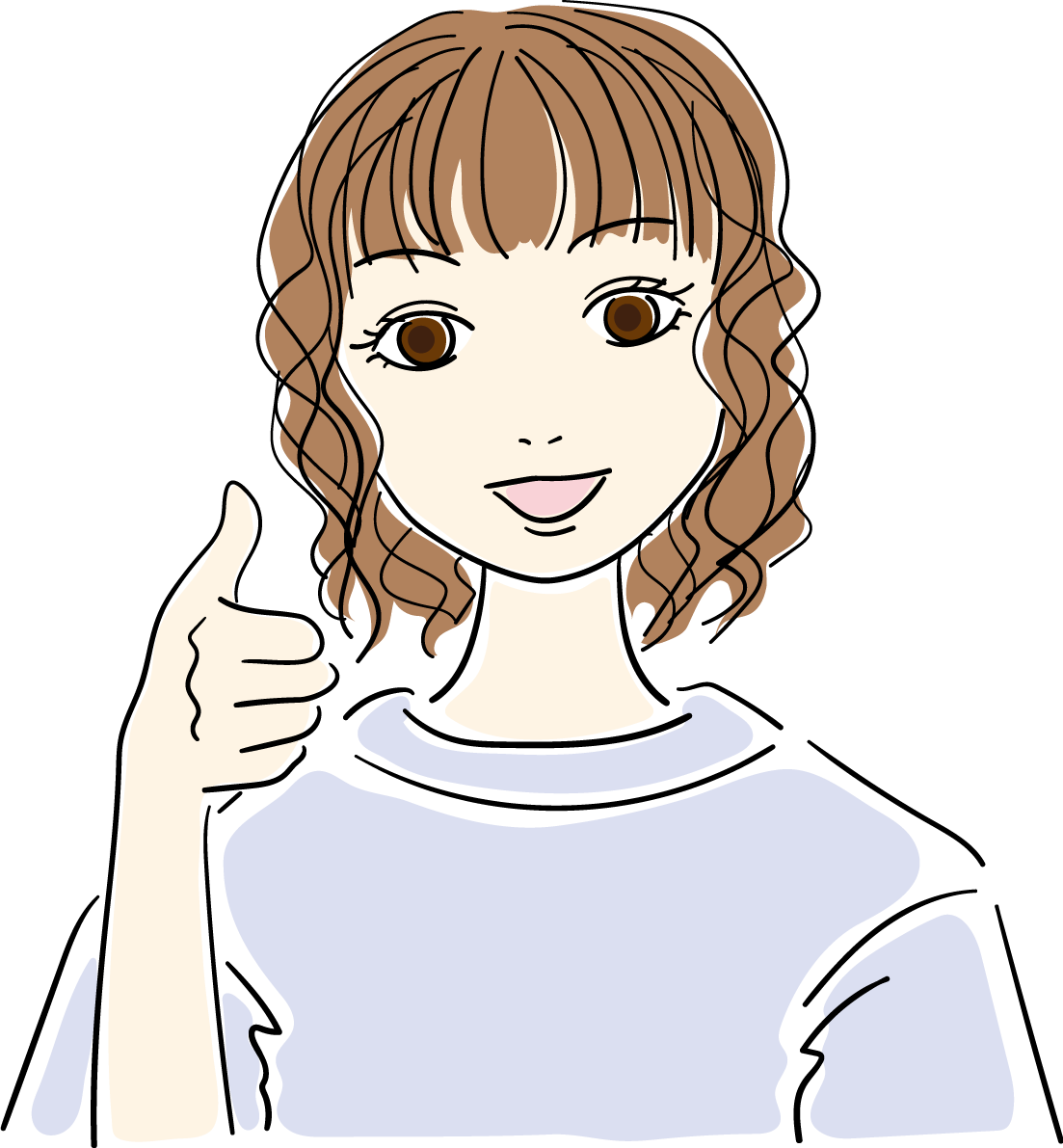 いいねGOOD_おしゃれ女性イラスト無料 フリー88032に写真・文字を入れる
