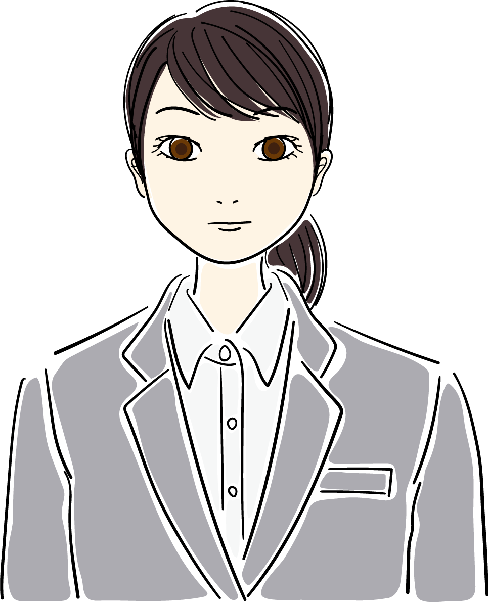 スーツ_おしゃれ女性イラスト無料 フリー88035に写真・文字を入れる