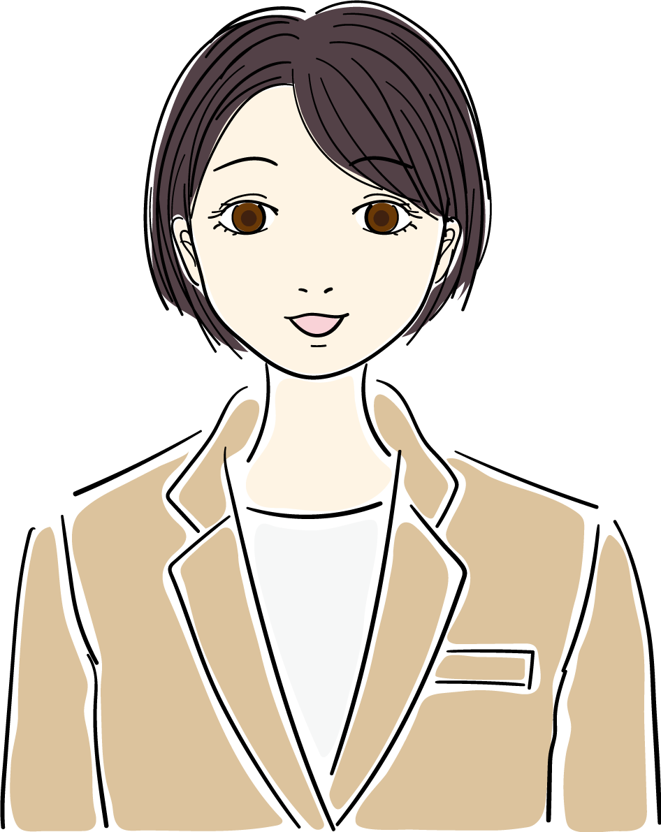 スーツ_おしゃれ女性イラスト無料 フリー88036に写真・文字を入れる
