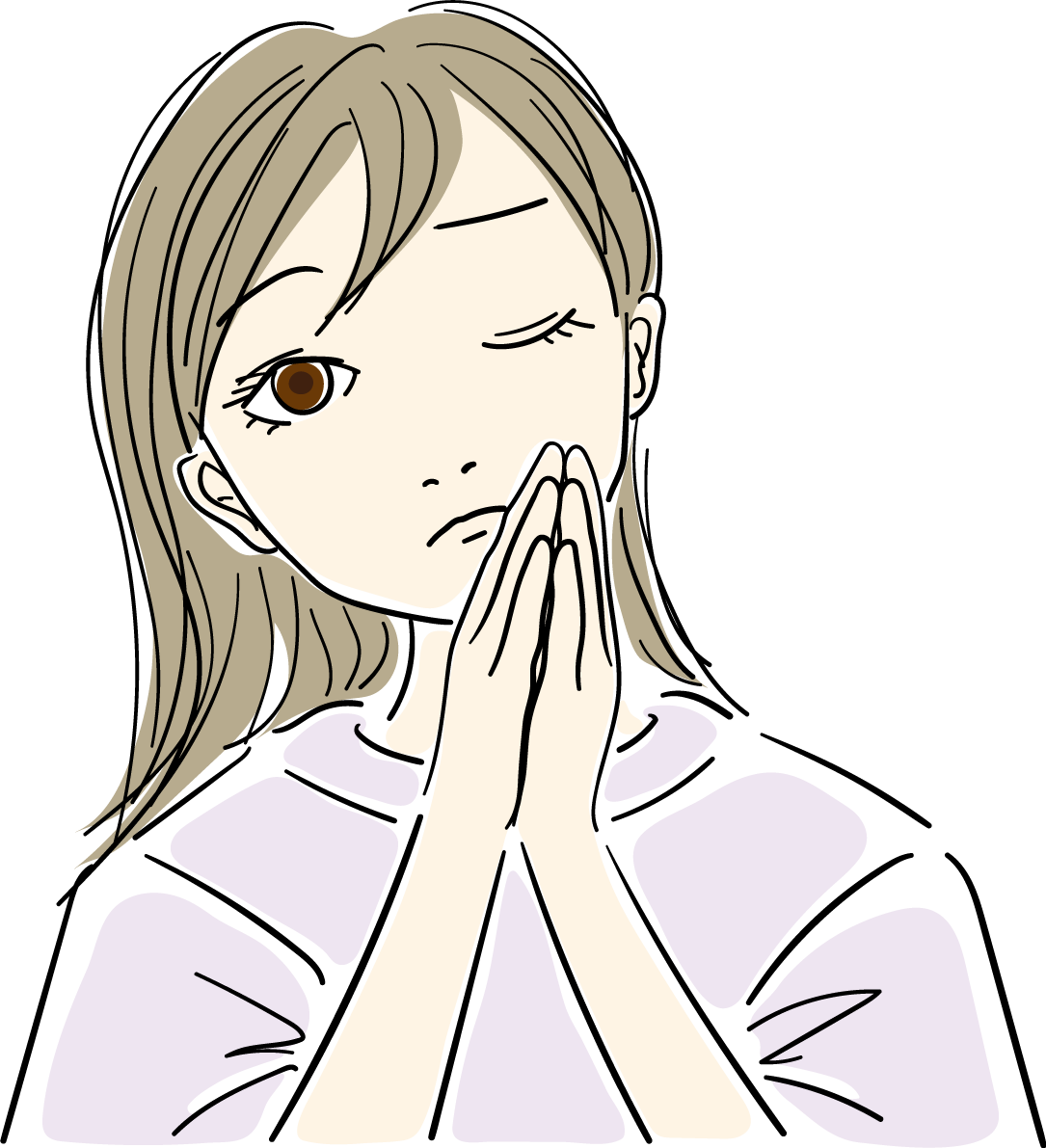 謝る おしゃれ女性イラスト無料 フリー88058に写真・文字を入れる