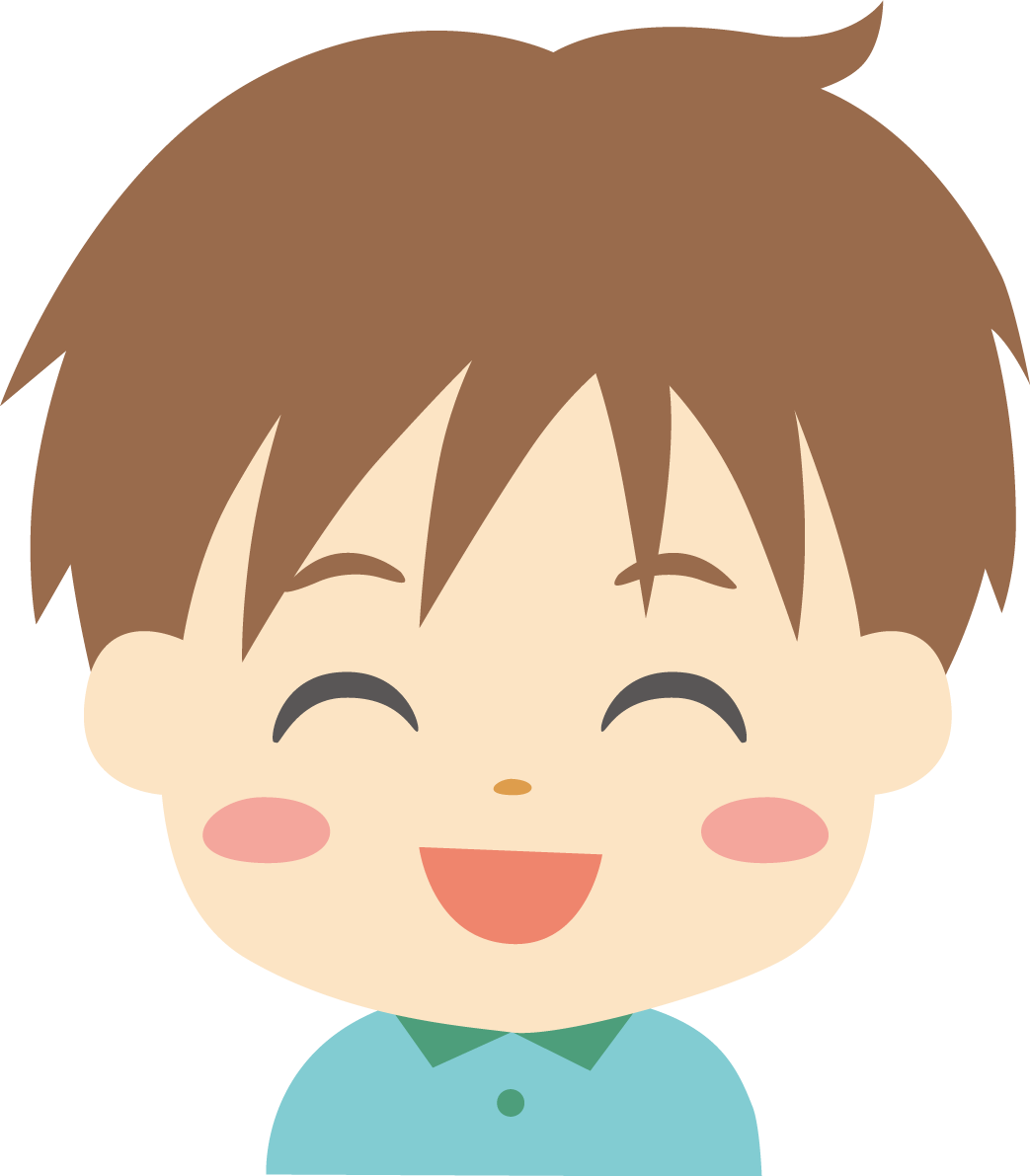 可愛い子供 男の子 人物 笑顔イラスト無料 フリー88271に写真・文字を入れる
