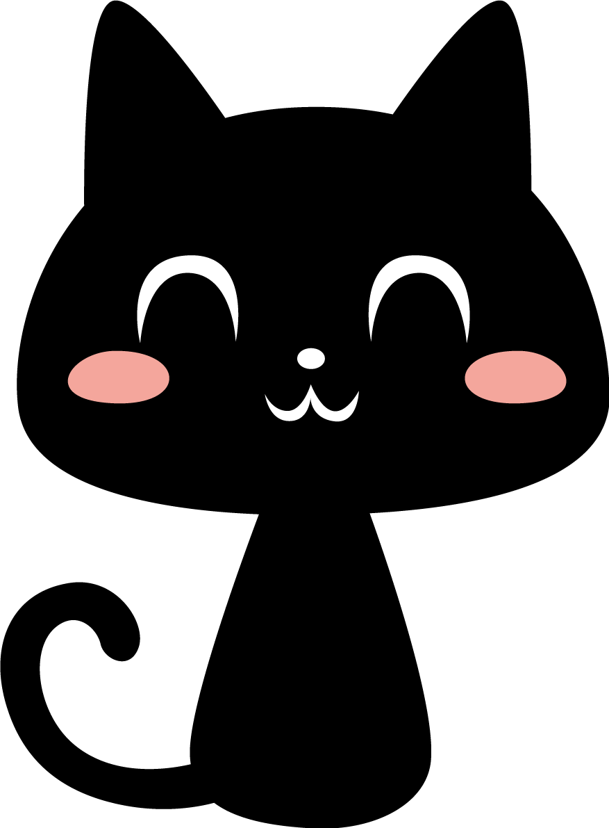 動物 猫 笑顔イラスト無料 フリー88285に写真・文字を入れる