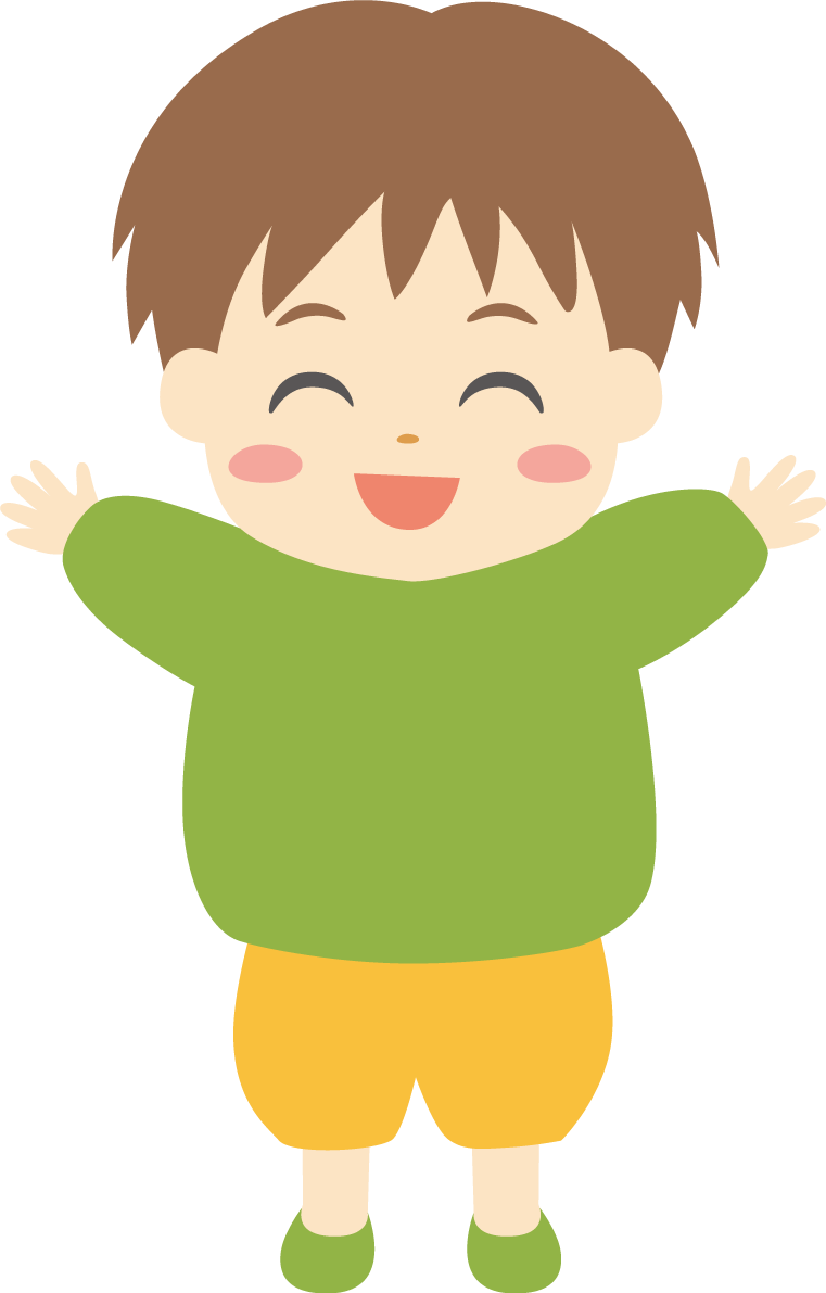 幼児 子供 人物 男の子 笑顔イラスト無料 フリー88292に写真・文字を入れる