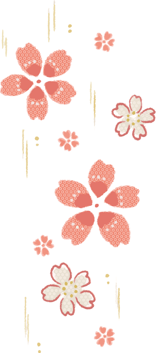 かわいい和風桜イラスト無料 フリー88430に写真・文字を入れる
