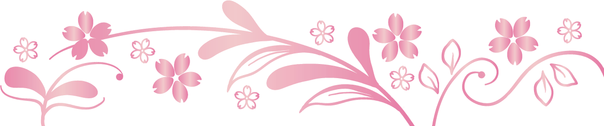 アールヌーボー調桜 イラスト無料 フリー88459に写真・文字を入れる