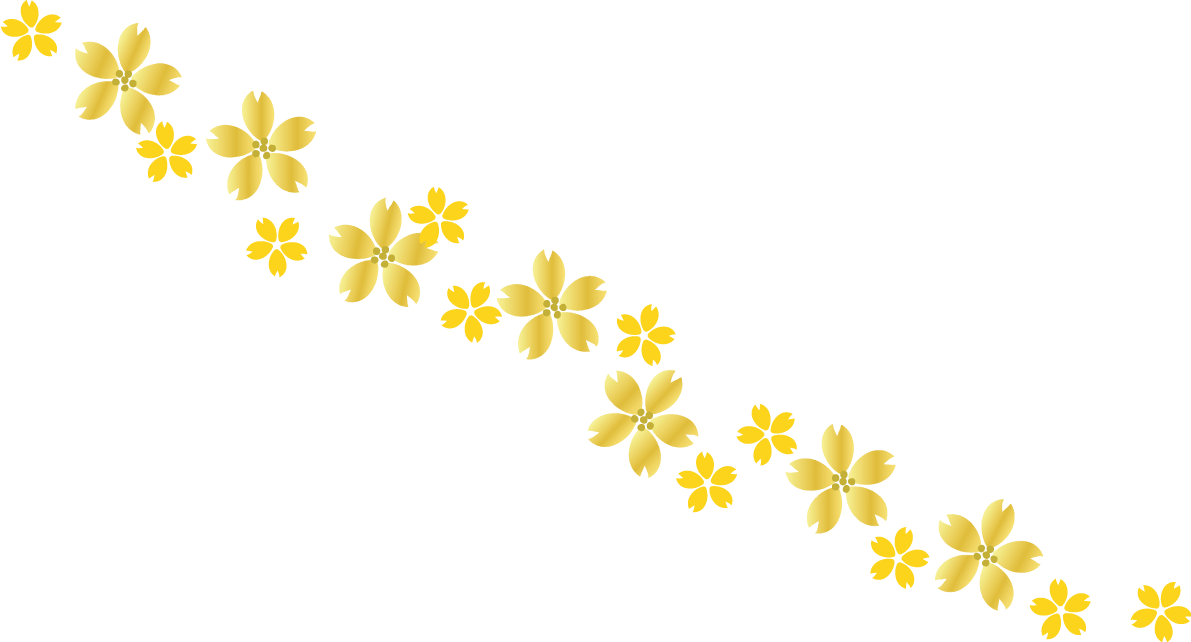 ゴールドカラー桜 イラスト無料 フリー88463に写真・文字を入れる