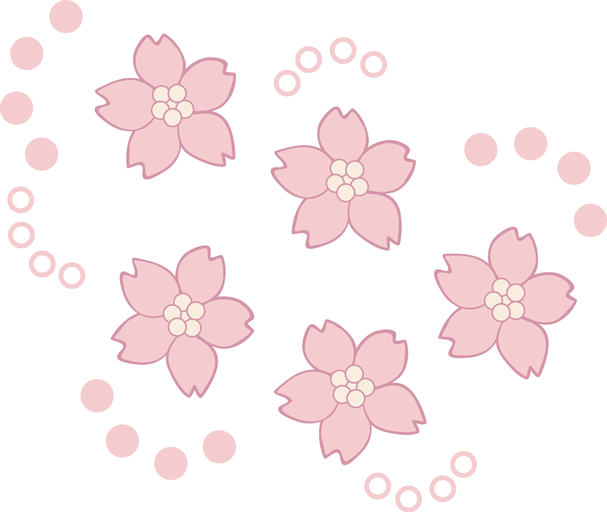 丸模様桜 イラスト無料 フリー88485に写真・文字を入れる
