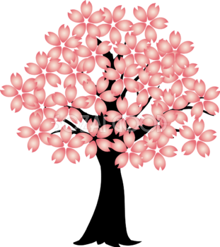 桜の木 イラスト無料 フリー88489