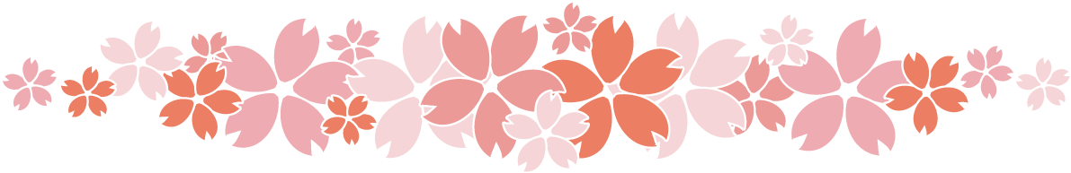 桜横長柄 イラスト無料 フリー88494に写真・文字を入れる