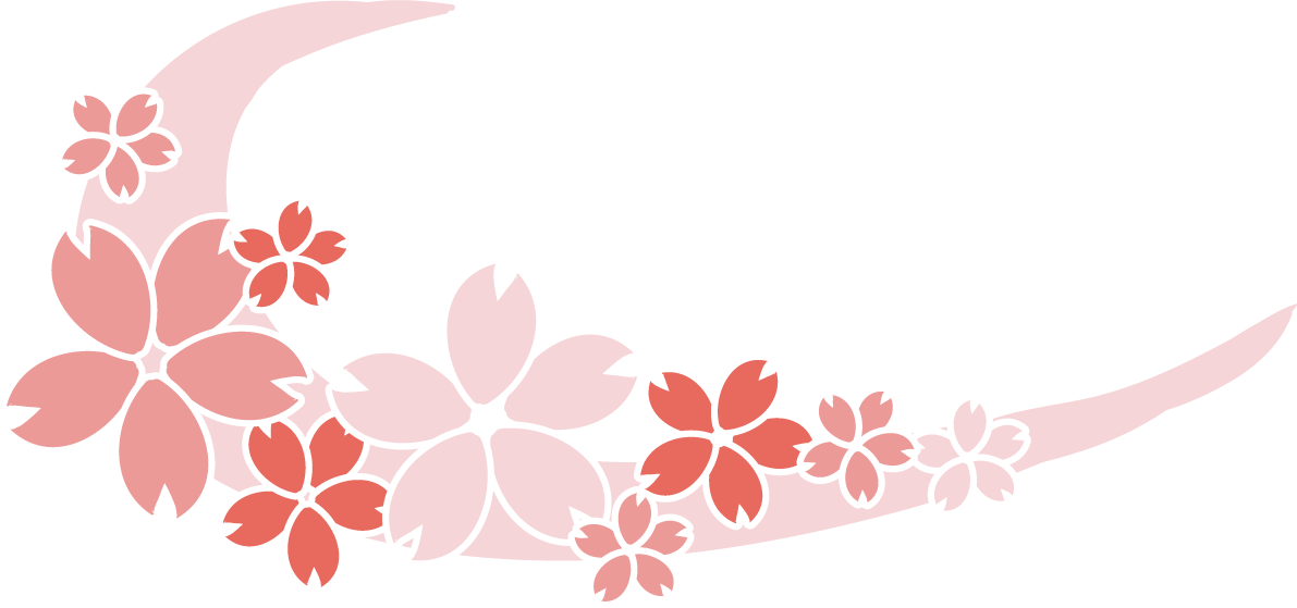 波型桜 イラスト無料 フリー88504に写真・文字を入れる