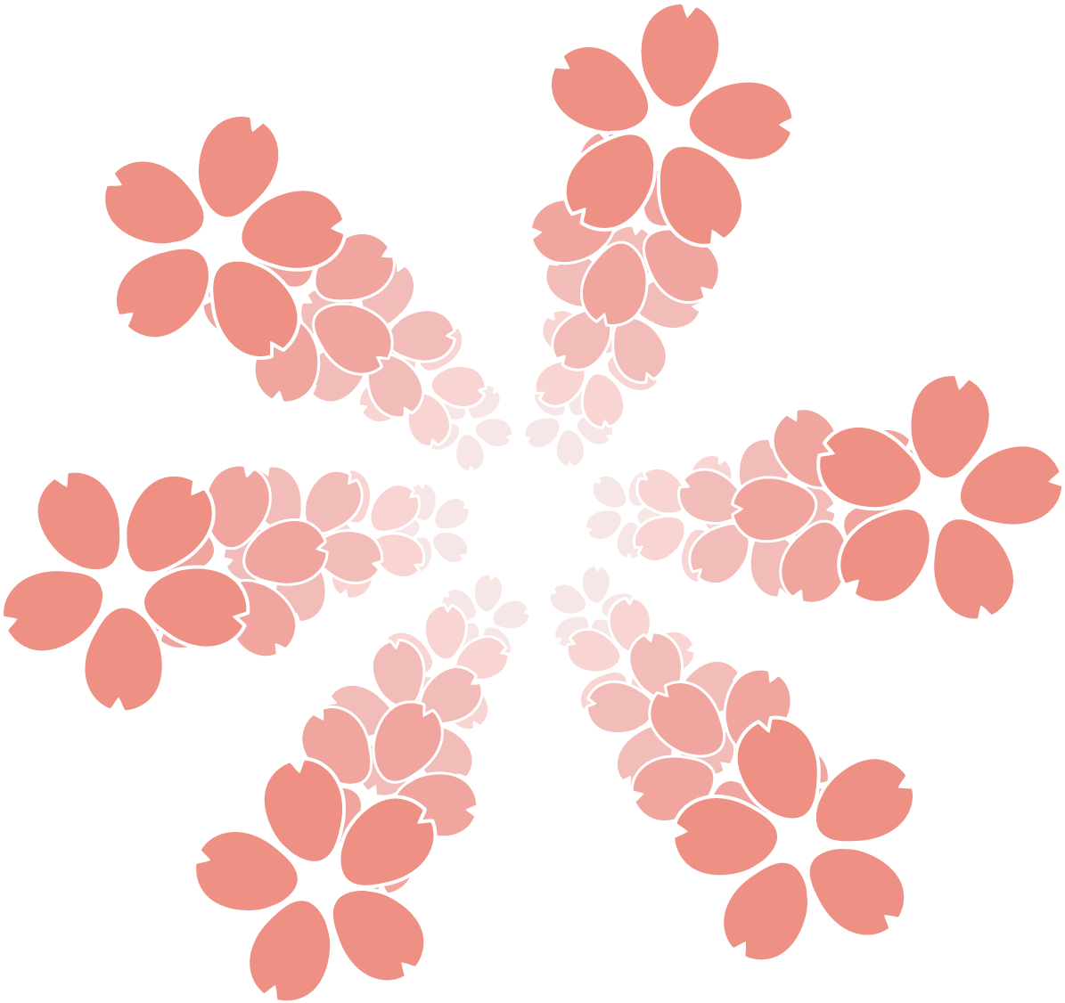 飛び出す桜 イラスト無料 フリー88505に写真・文字を入れる