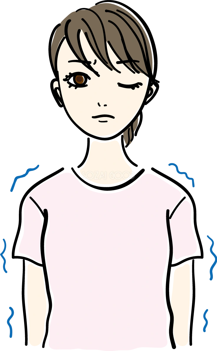 我慢_ダイエットイラスト 女性 人物 無料 フリー88566