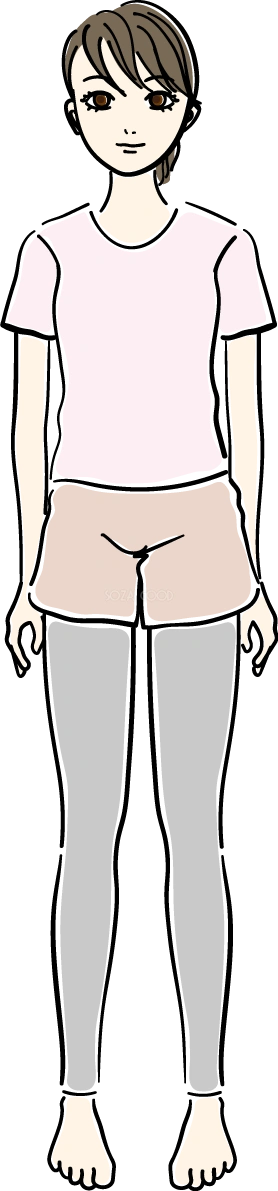 全身_ダイエットイラスト 女性 人物 無料 フリー88569