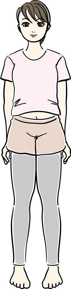 肥満女子_ダイエットイラスト 女性 人物 無料 フリー88572