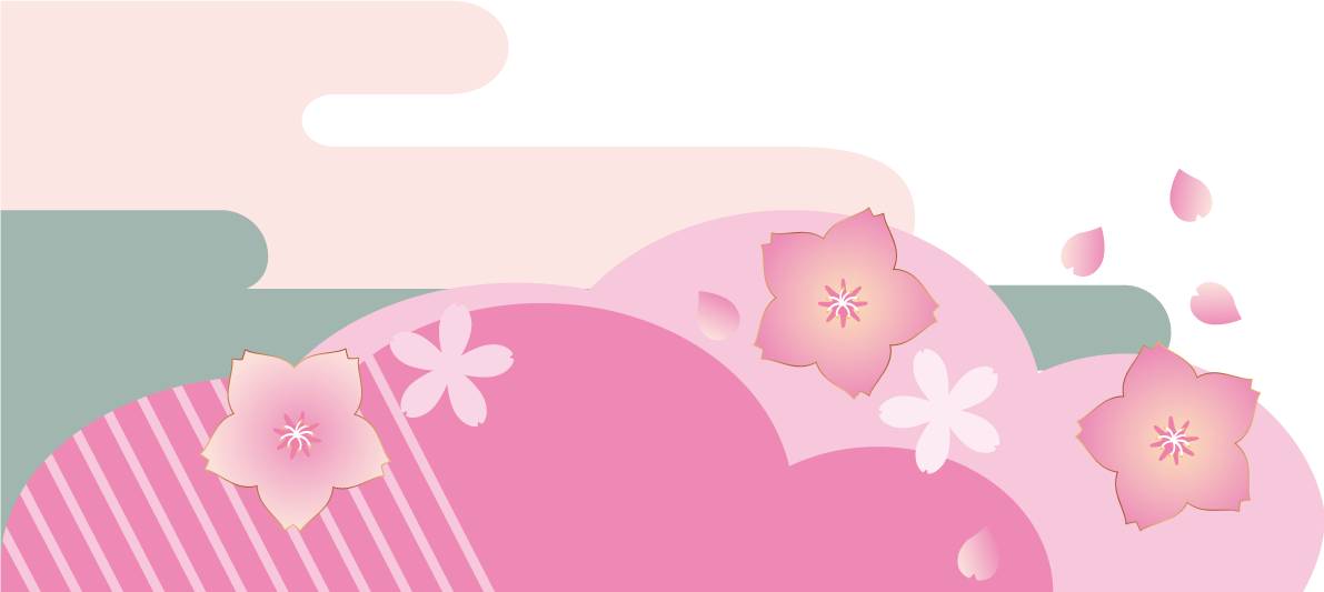 和風背景 桜イラスト無料 フリー88653に写真・文字を入れる