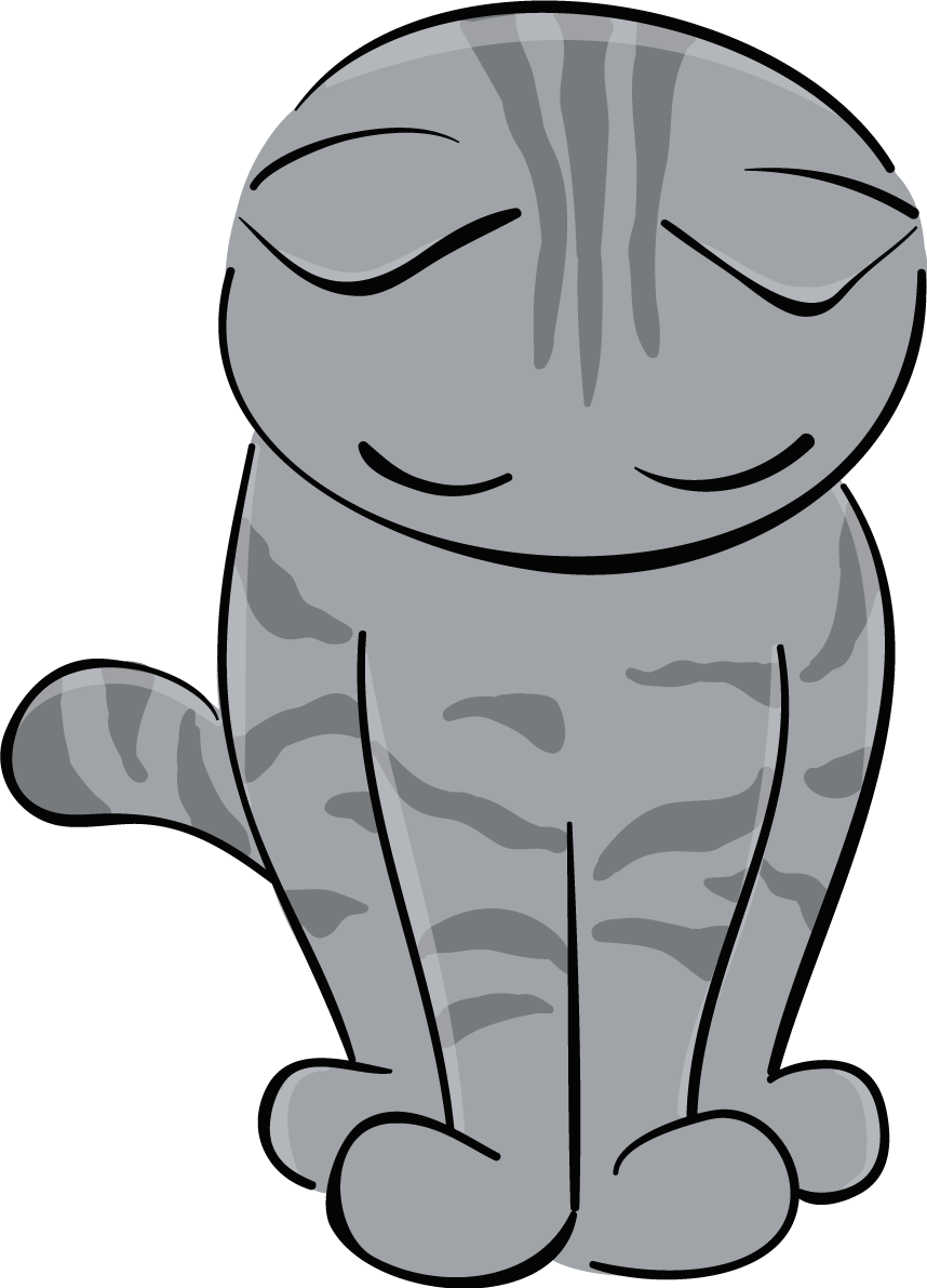かわいいグレートラ猫イラスト お辞儀 無料 フリー88664に写真・文字を入れる