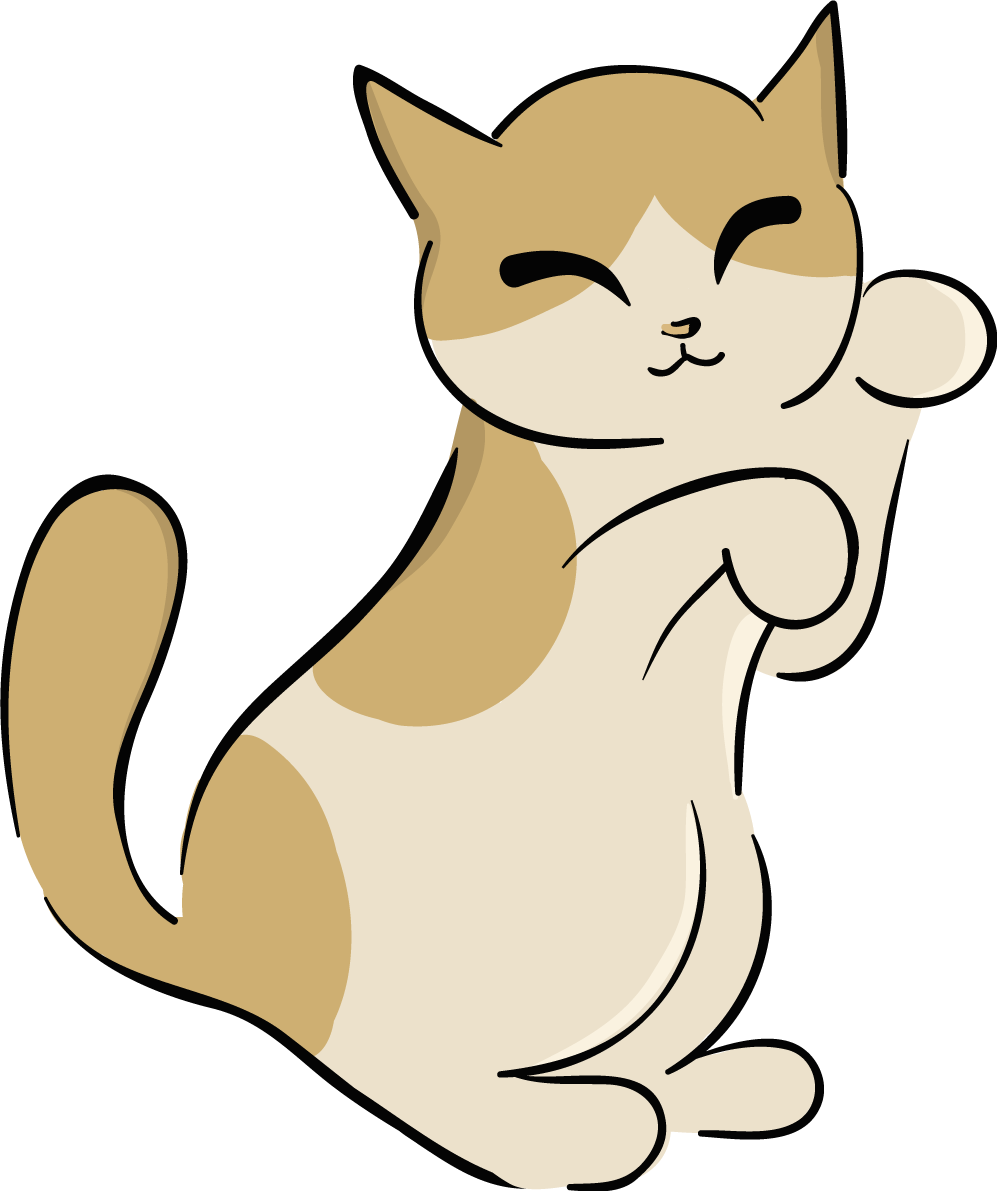 かわいい猫イラスト じゃれる 無料 フリー88671に写真・文字を入れる