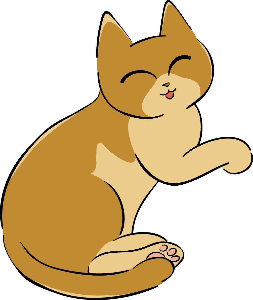 かわいい猫イラスト 嬉しい 無料 フリー88679に写真・文字を入れる