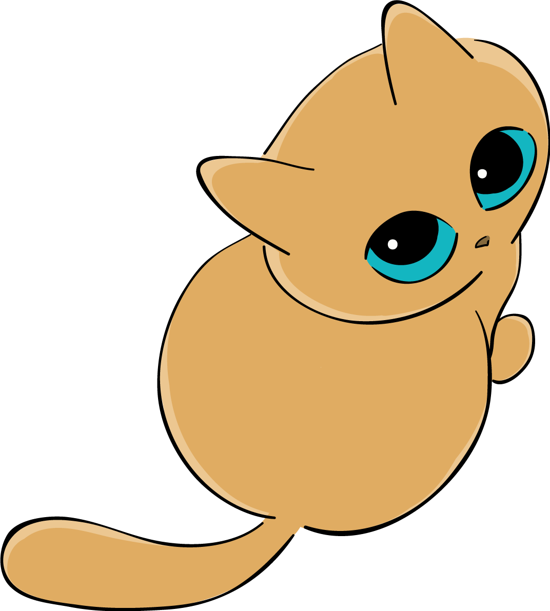 かわいい猫イラスト 上から 無料 フリー88690に写真・文字を入れる