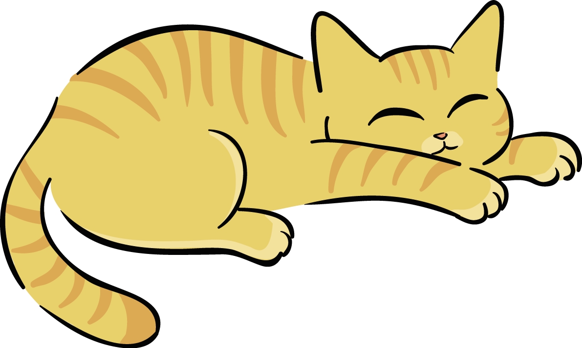 かわいい猫イラスト 寝てる 無料 フリー88692に写真・文字を入れる