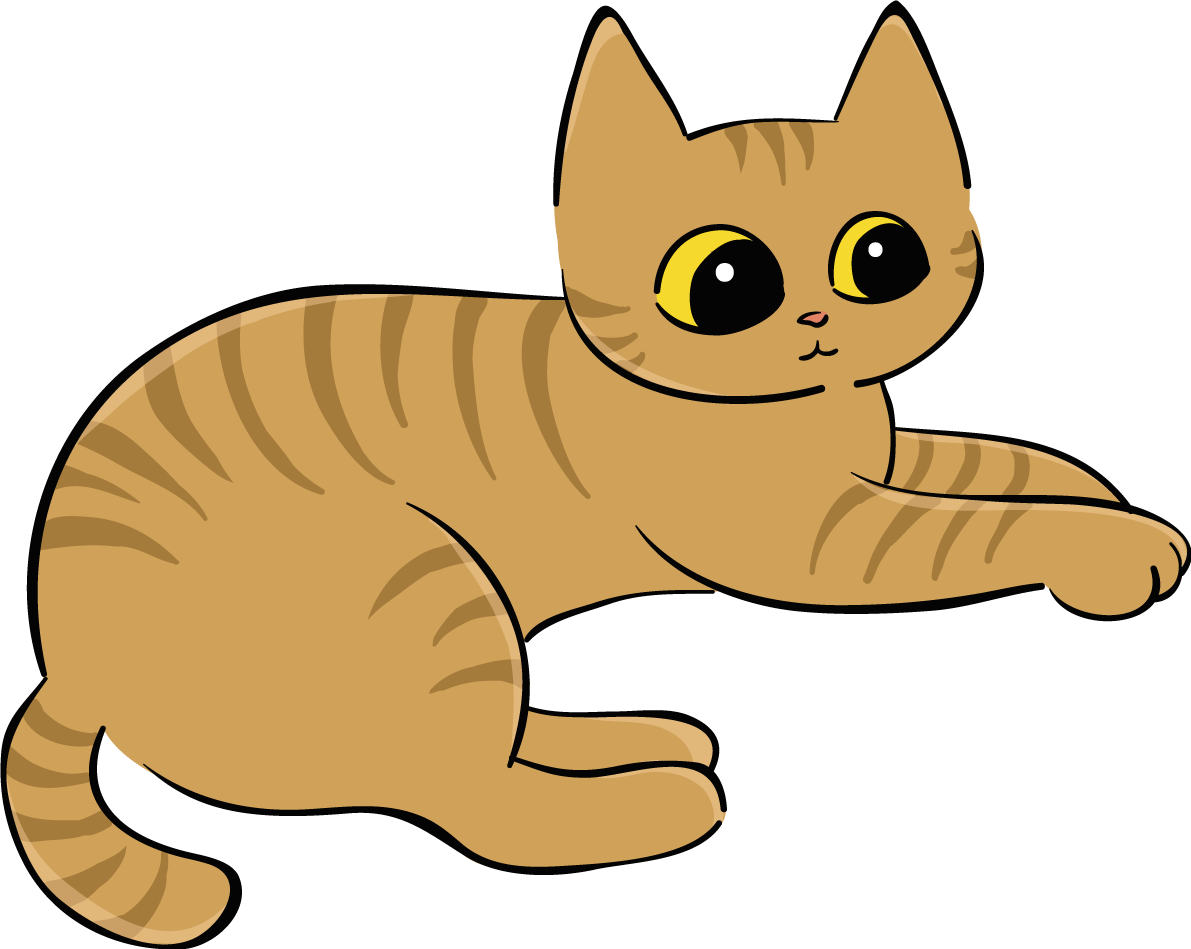 かわいい猫イラスト 茶トラ 無料 フリー88697に写真・文字を入れる