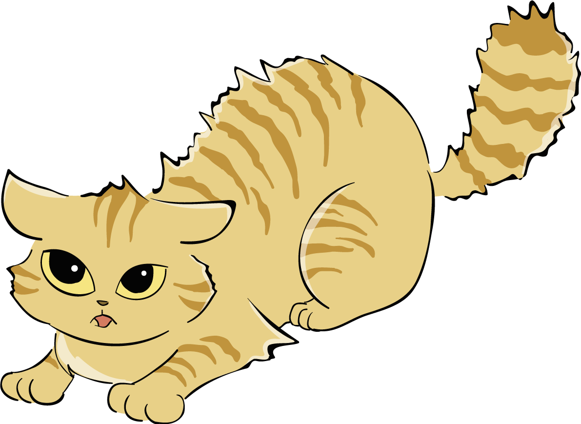 かわいい猫イラスト 怒る 無料 フリー88701に写真・文字を入れる
