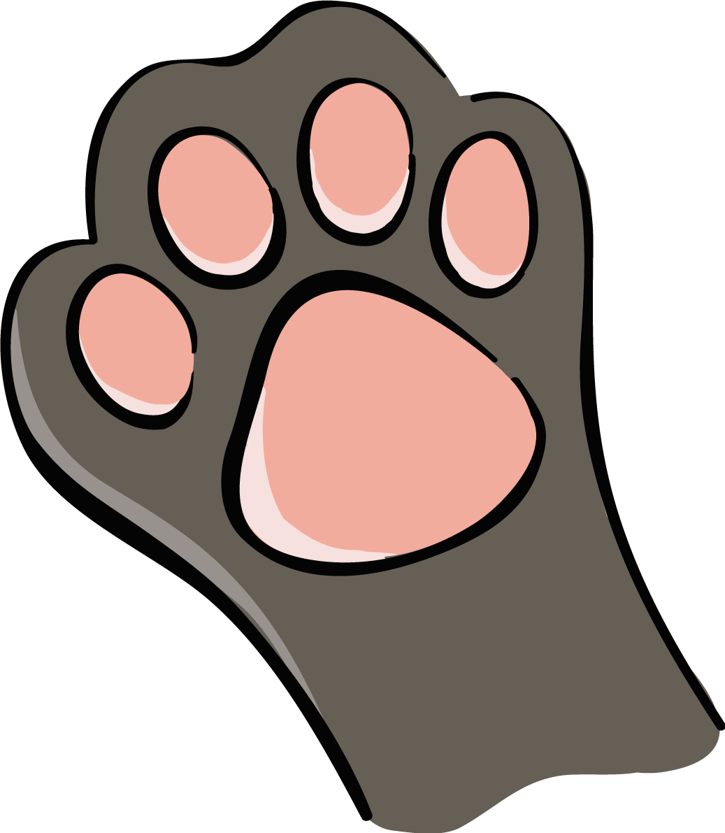 かわいい猫イラスト 肉球 無料 フリー88702に写真・文字を入れる