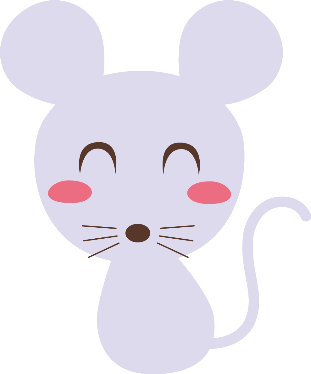 動物 ネズミ 笑顔イラスト無料 フリー88820に写真・文字を入れる
