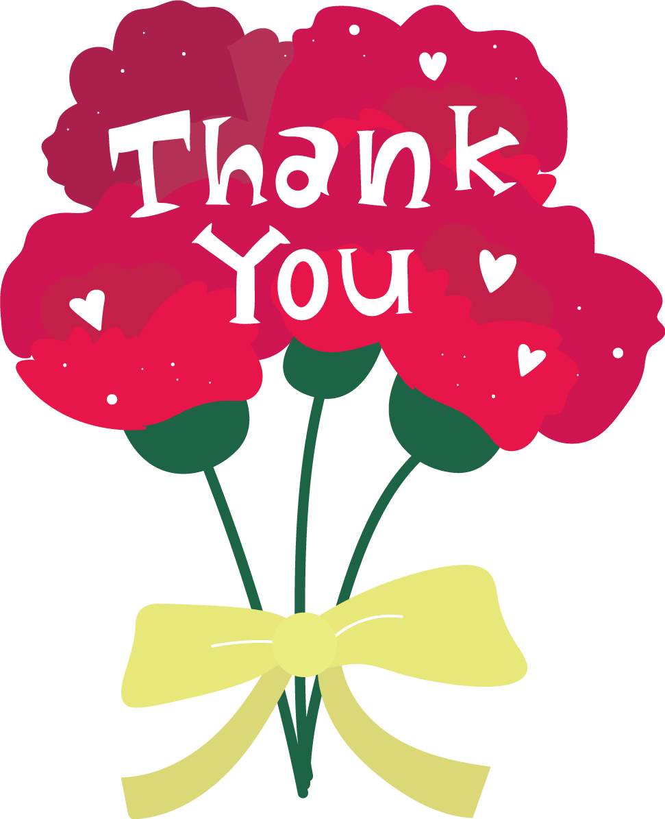 母の日 カーネーション ロゴ（文字）Thank you おしゃれ  イラスト無料フリー89013に写真・文字を入れる