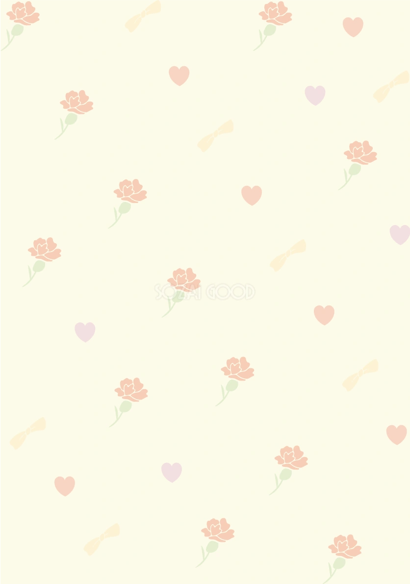 母の日 カーネーション 背景 かわいい イラスト無料フリー89032