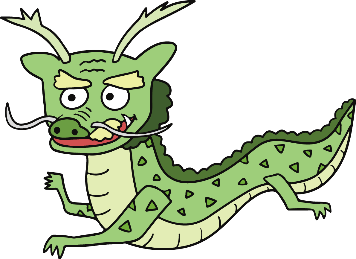 龍 かわいい 2024 辰年イラスト無料 フリー89288に写真・文字を入れる