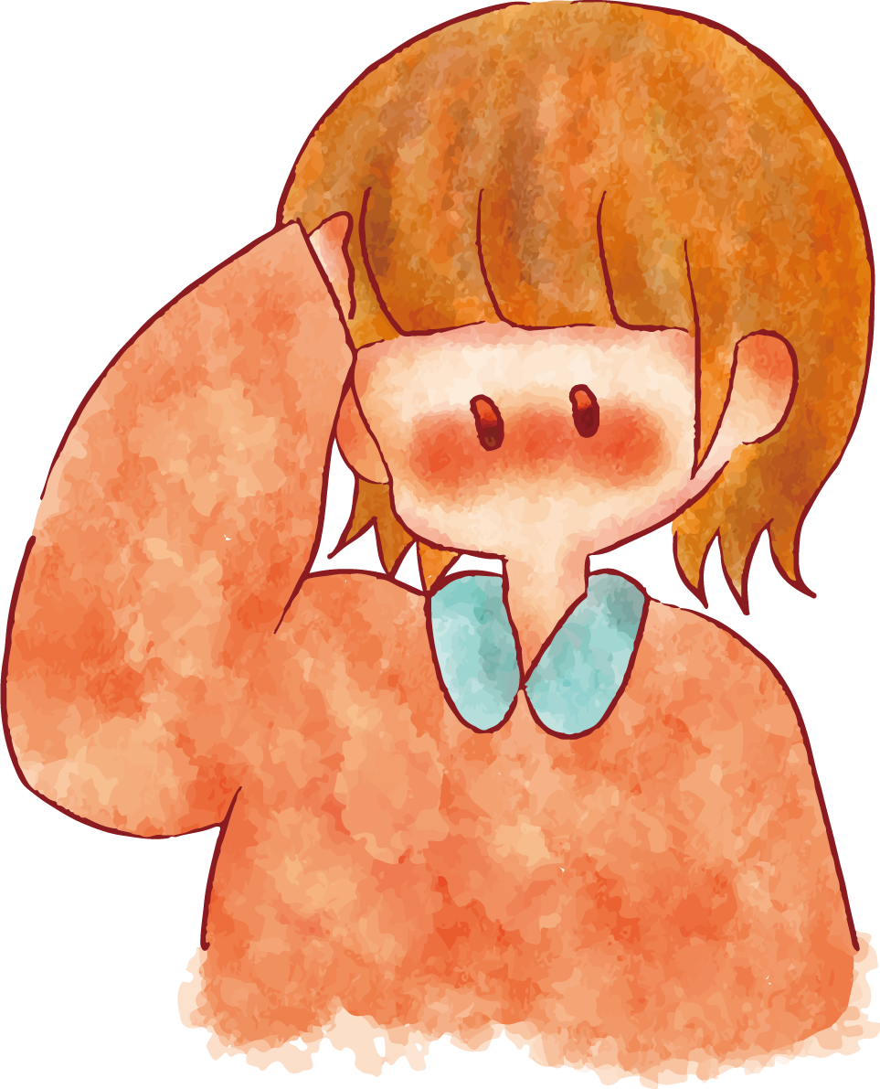 女の子 手書きかわいい 髪型 前髪 イラスト 無料 フリー89337に写真・文字を入れる