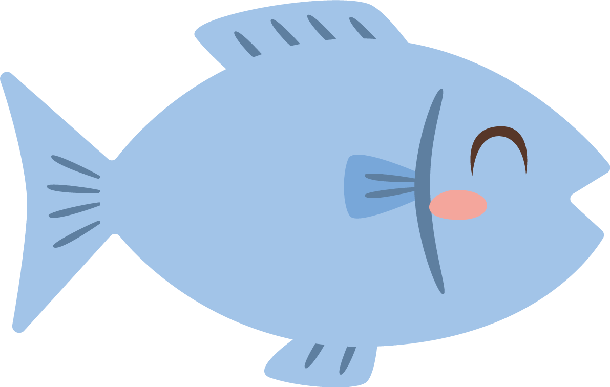 魚 笑顔イラスト無料 フリー89433に写真・文字を入れる