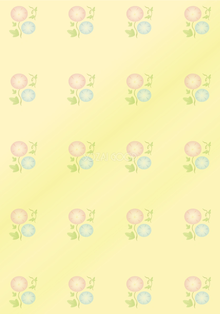 朝顔 背景 かわいい イラスト無料 フリー89615