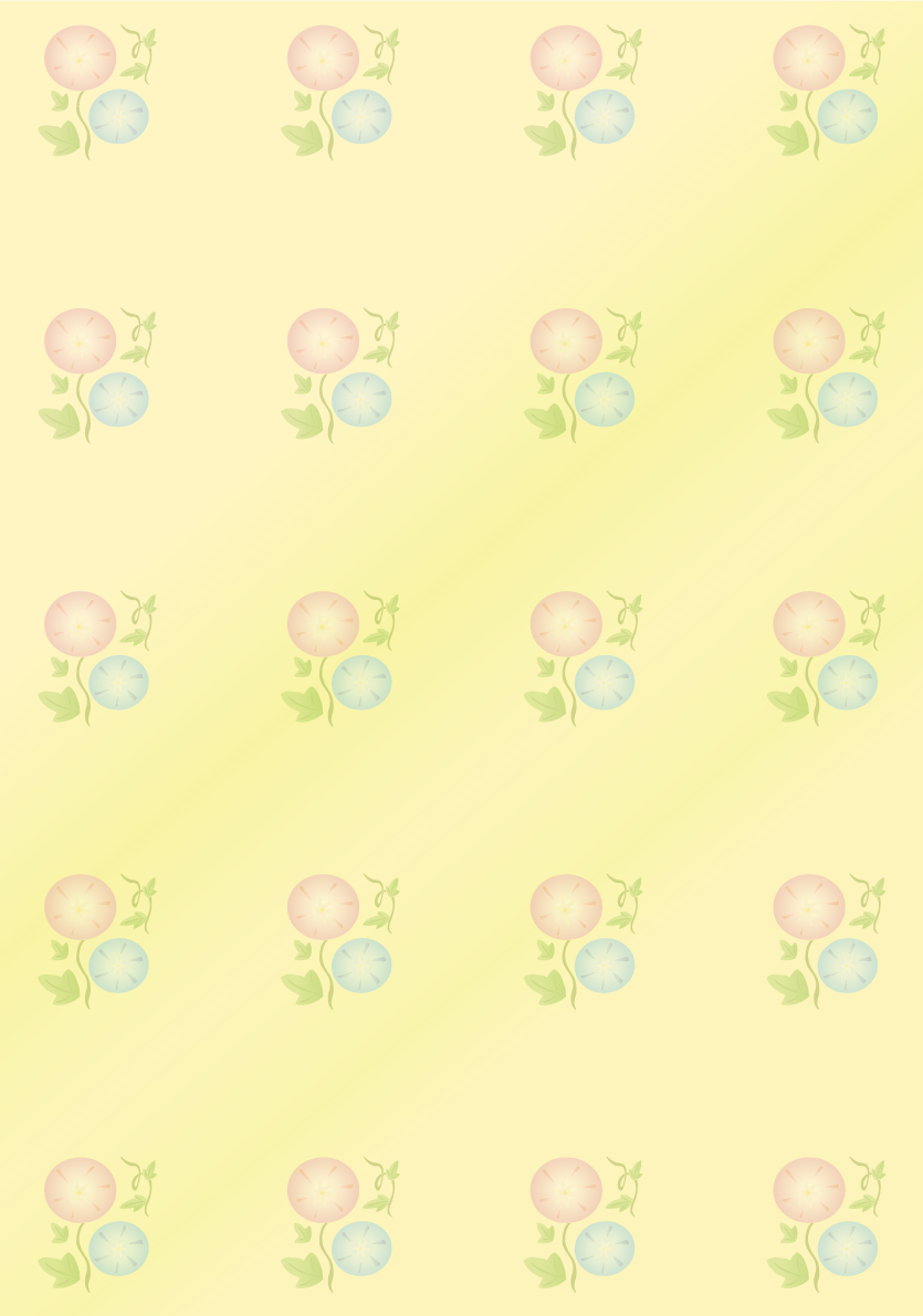朝顔 背景 かわいい イラスト無料 フリー89615に写真・文字を入れる