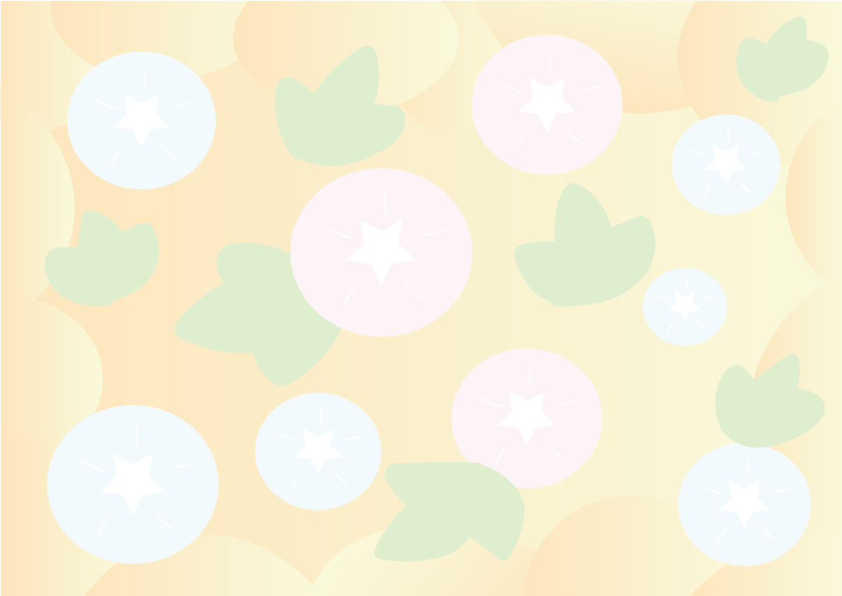 朝顔 背景 ポップ イラスト無料 フリー89621に写真・文字を入れる