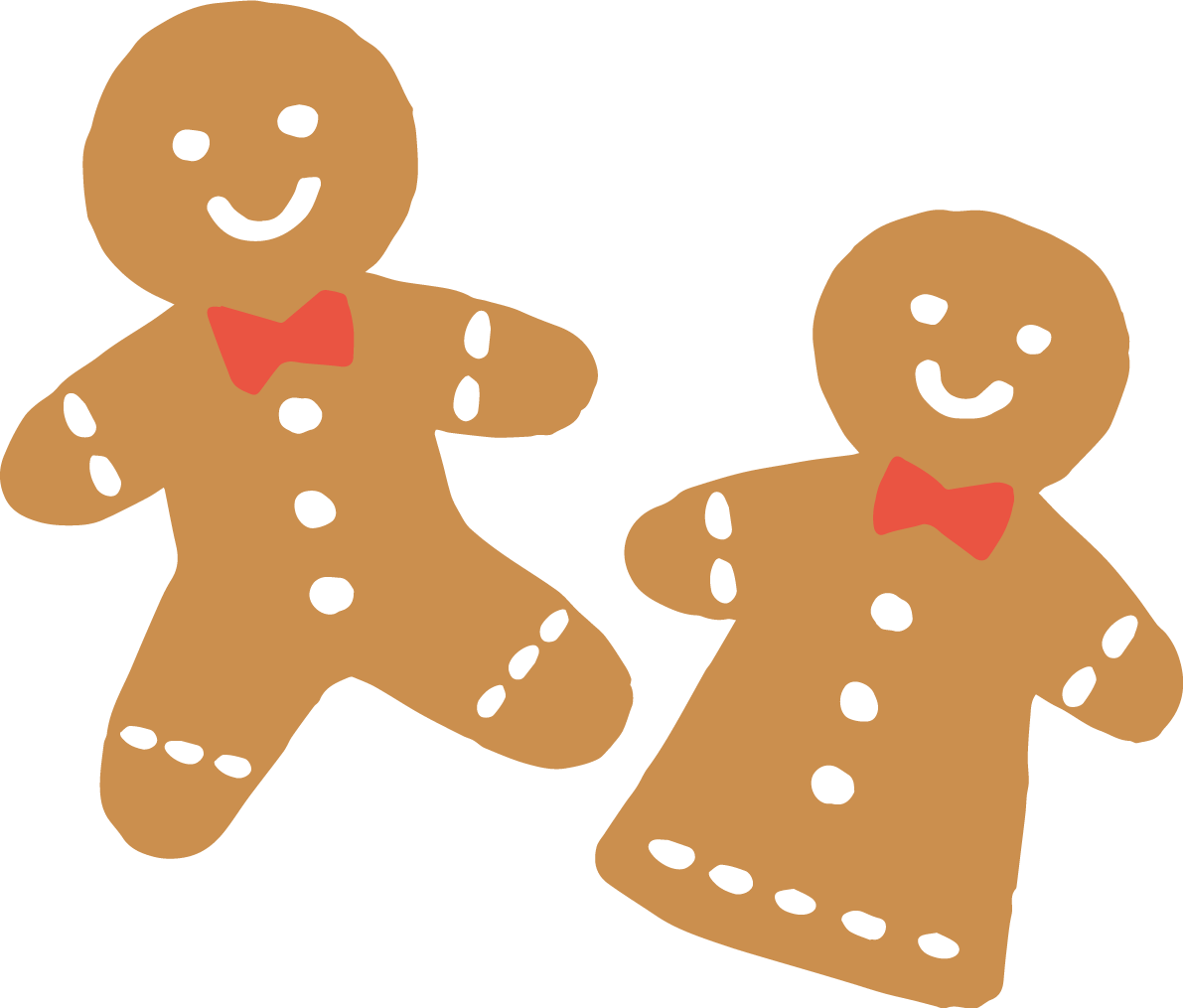 ジンジャーマンクッキー かわいいクリスマスイラスト無料 フリー89637に写真・文字を入れる